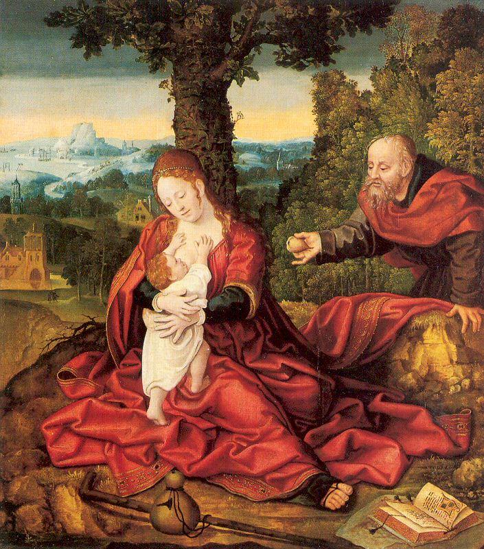Orlandi, Deodato Rest on the Flight into Egypt oil painting picture